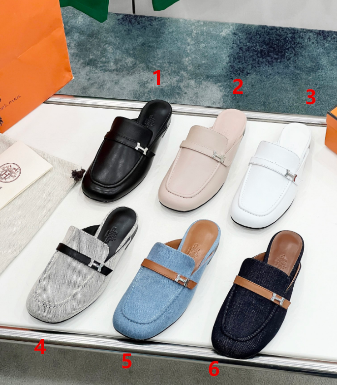 AAA+ hermes Fashion Mule slippers Wholesale